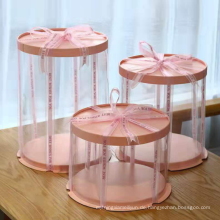Hohe Kuchenboxen Hochzeitsverpackung bevorzugt Dessert transparent